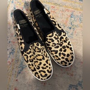 Keds x Kate Spade Leopard Print Slip-On Sneakers